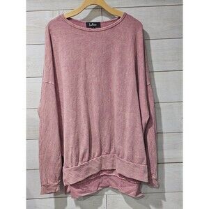 Lulus Pink Oversized Fleece Size S Shirt